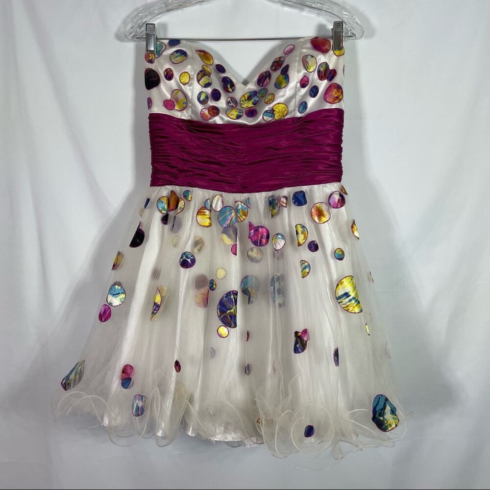 Beyond Division of Jovani, Strapless Snowball Dress, Size 12 Good used condition